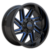 Diamond02-black blue milled